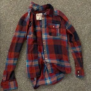 Plaid long sleeve shirt